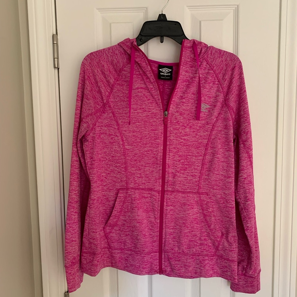 Umbro Women's Vibrant Pink Hoodie Jacket